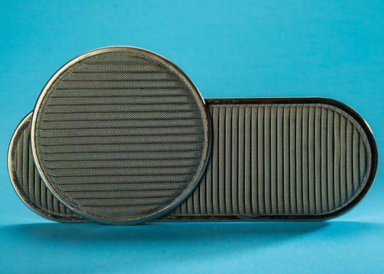 A close up of two different types of filters